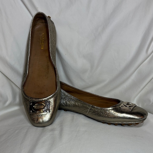 Coach Metallic Women's Loafers / Driving Shoes - Picture 1 of 15